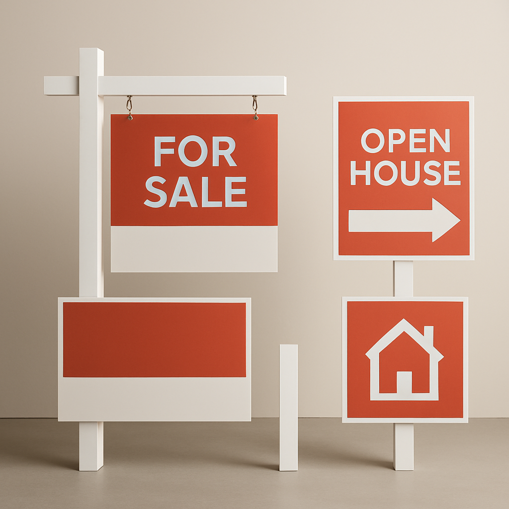 Coordinated brokerage signage set
