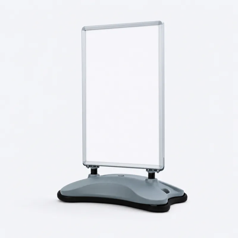 Weighted sidewalk poster stand